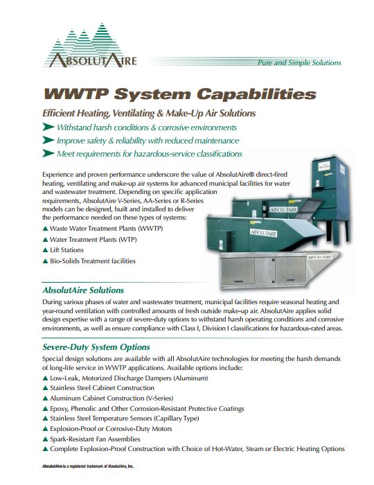 WWTP System Capabilities Brochure